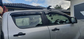 Luxury Weathershields Weather shields for Mazda BT-50 Dual Cab 2012-2018